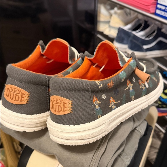 Hey Dude Other - Hey Dude men’s Shoes - Gray and Orange size 12